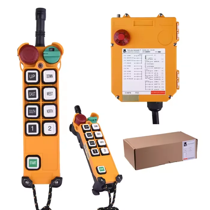 F24-8S / F24-8D Remote Control — 8-Button Single and Dual Speed
