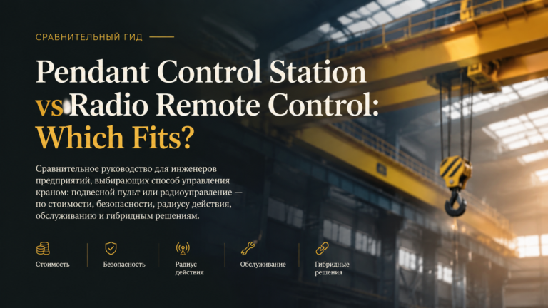 Pendant Control Station vs Radio Remote Control: Which Fits?