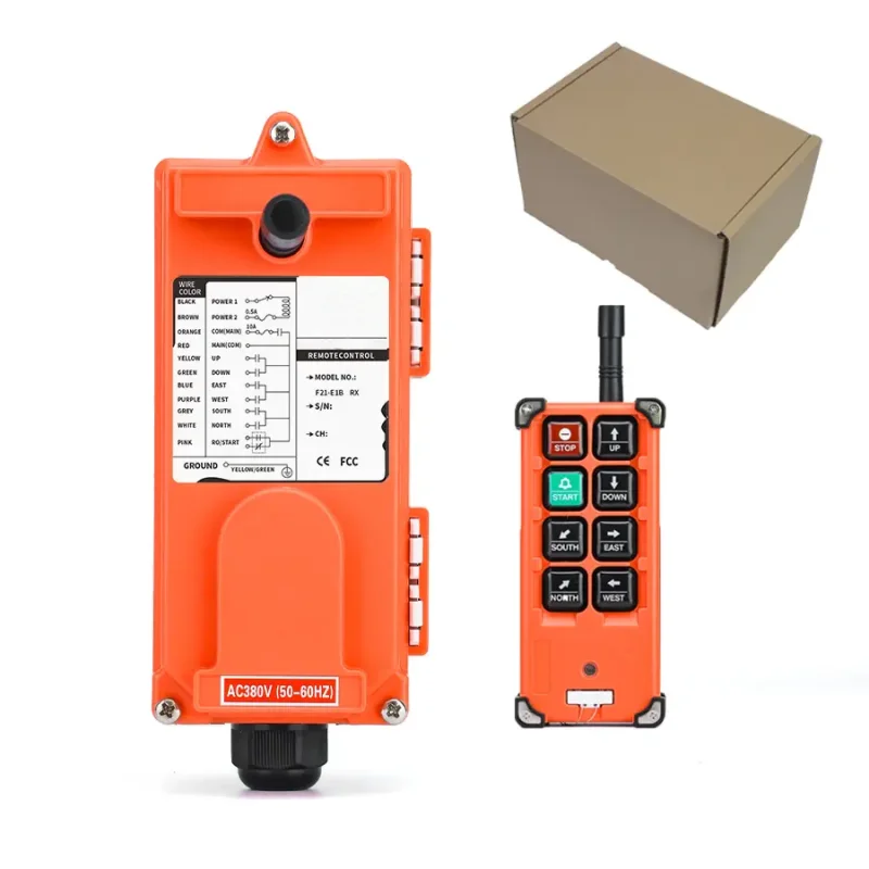 F21-E1B Remote Control — 8-Button Industrial Wireless System
