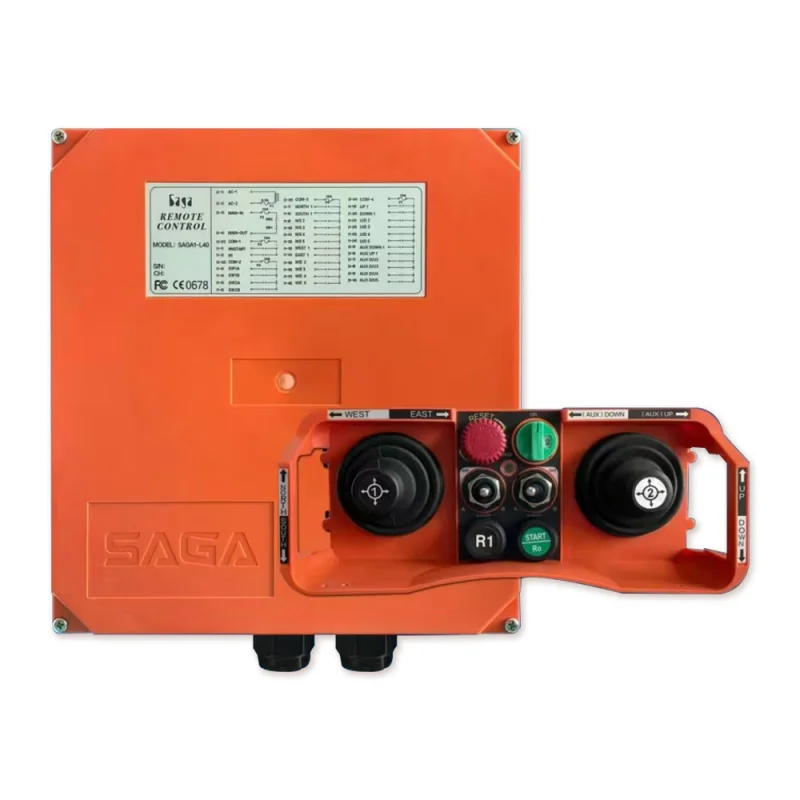SAGA1-L40 Joystick Remote Control — Belly-Box System with 40 Relay Outputs