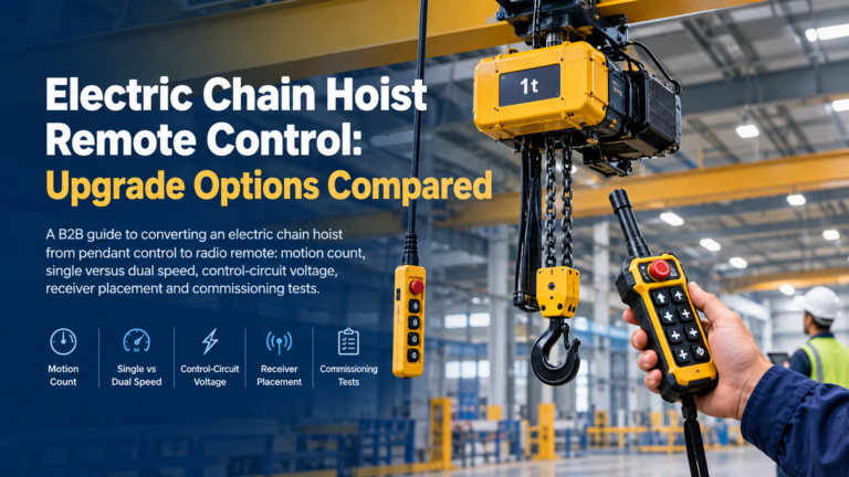 Electric Chain Hoist Remote Control: Upgrade Options Compared