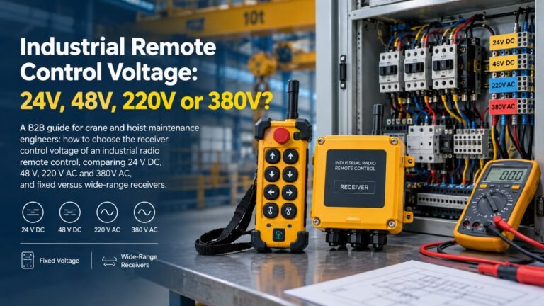 Industrial Remote Control Voltage: 24V, 48V, 220V or 380V?