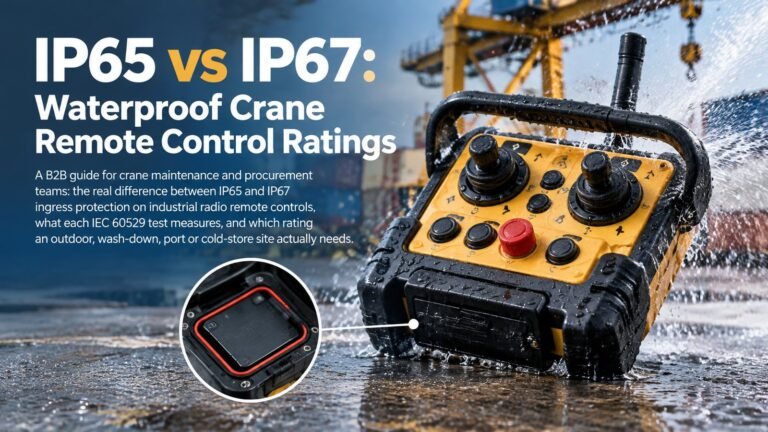 IP65 vs IP67: Waterproof Crane Remote Control Ratings